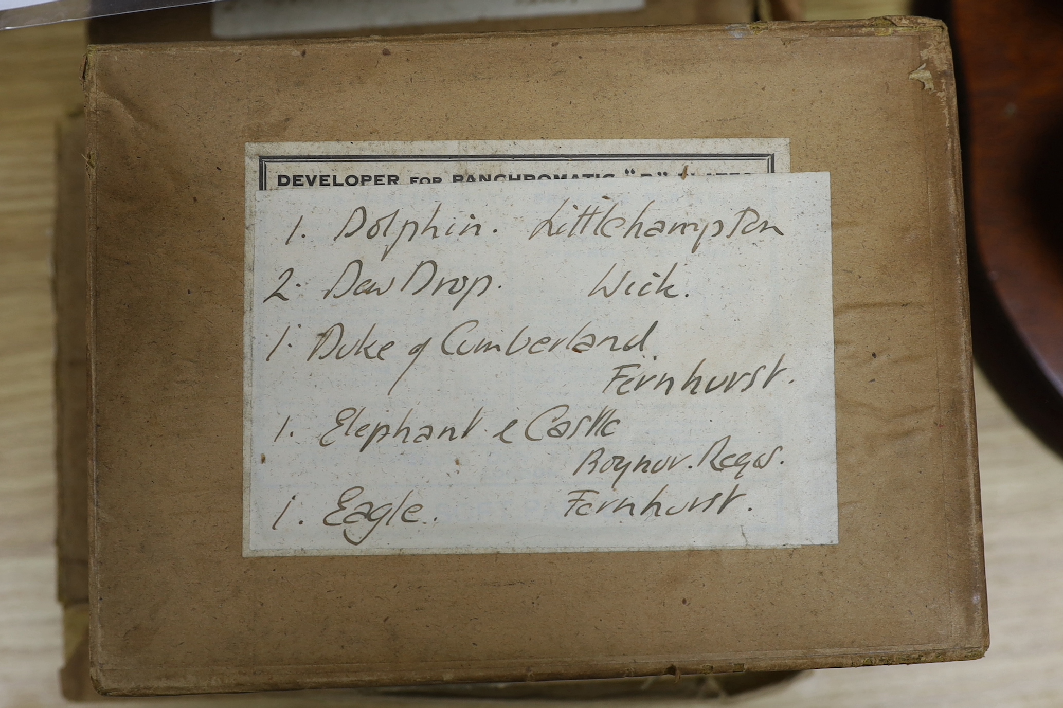 Ralph Ellis of Arundel, photographer of pub signs, collection of photographic plates and transparencies , https://arundelmuseum.org/2023/01/26/ralph-ellis-ww1-solider-inn-sign-painter-artist/?unapproved=7444&moderation-h